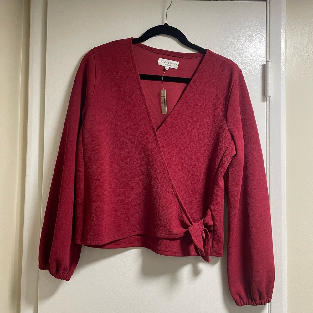 NWT Madewell Wrap Top - M